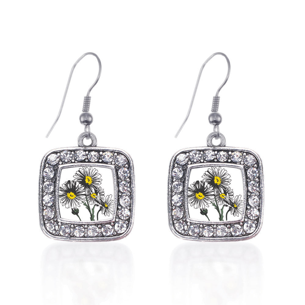 Daisy Flower Square Charm