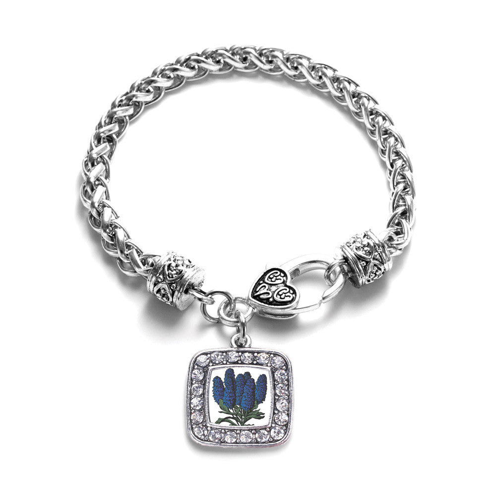 Delphinium Flower Square Charm