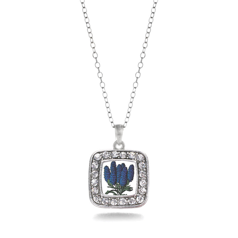 Delphinium Flower Square Charm