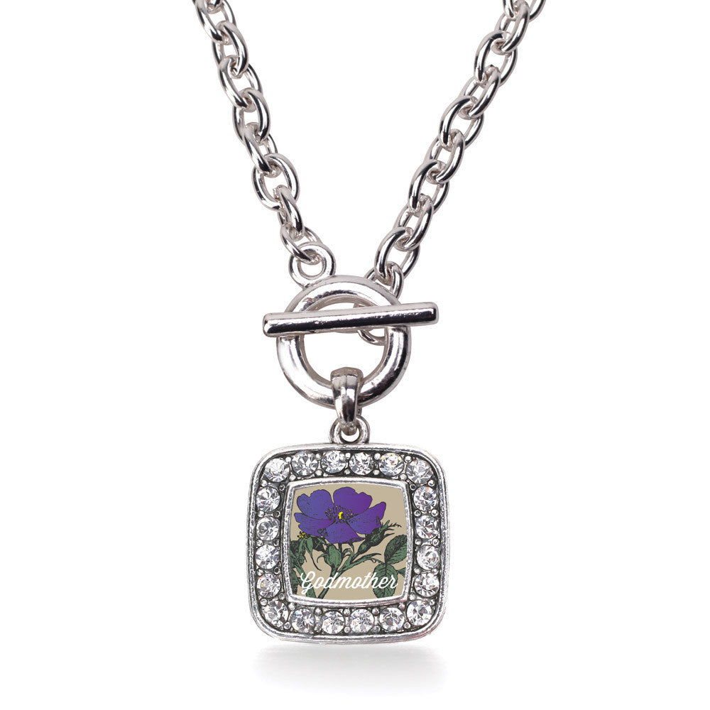 God Mother Violet Square Charm