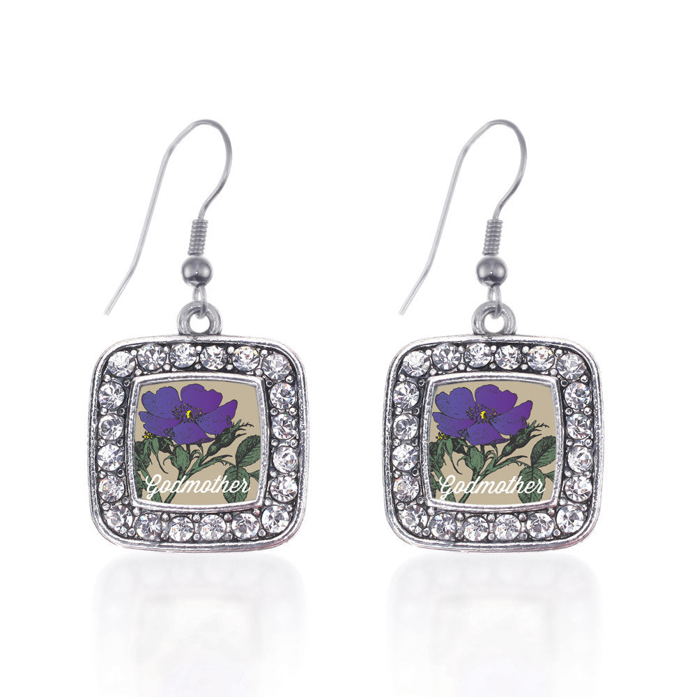 God Mother Violet Square Charm