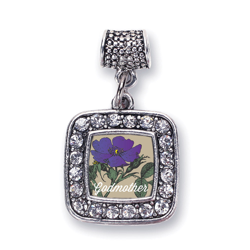 God Mother Violet Square Charm