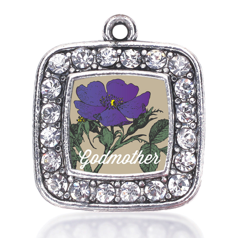 God Mother Violet Square Charm