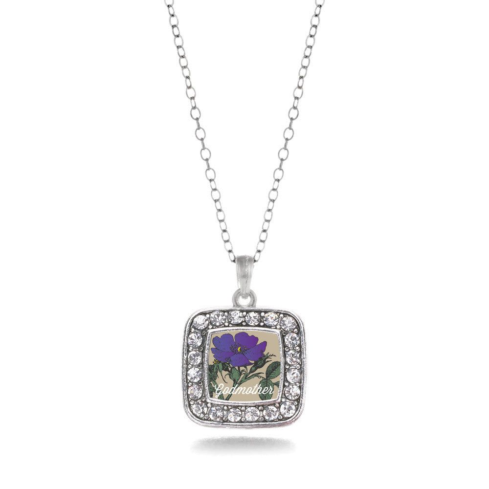 God Mother Violet Square Charm