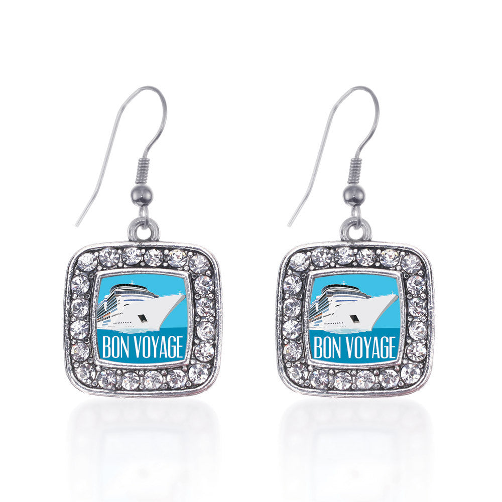 Bon Voyage Cruise Ship Square Charm