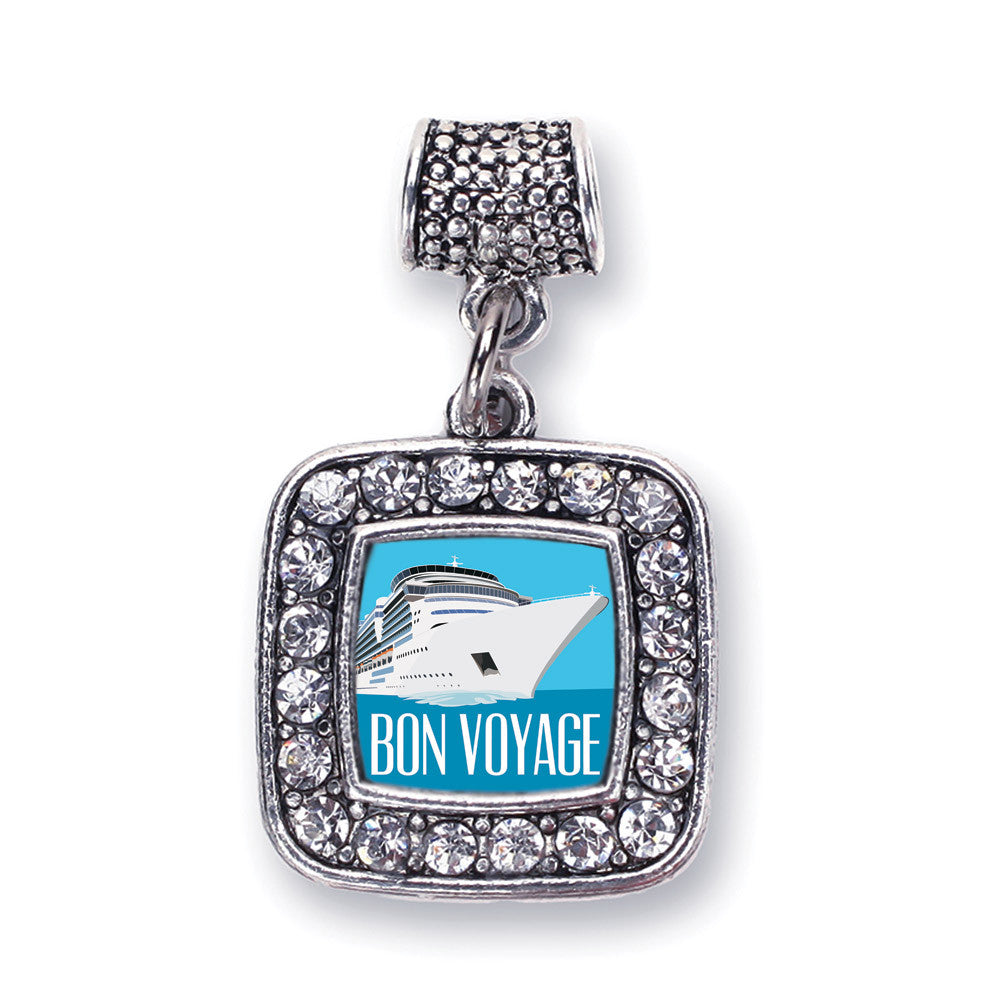 Bon Voyage Cruise Ship Square Charm
