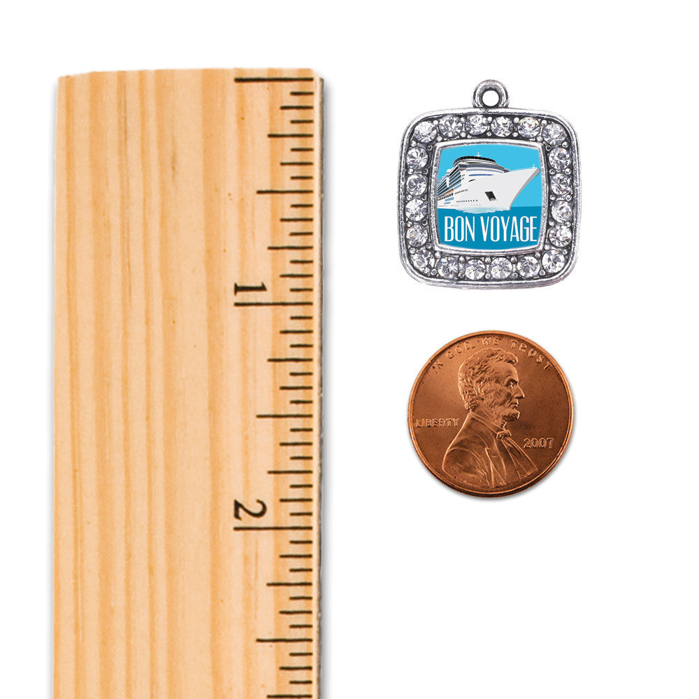 Bon Voyage Cruise Ship Square Charm