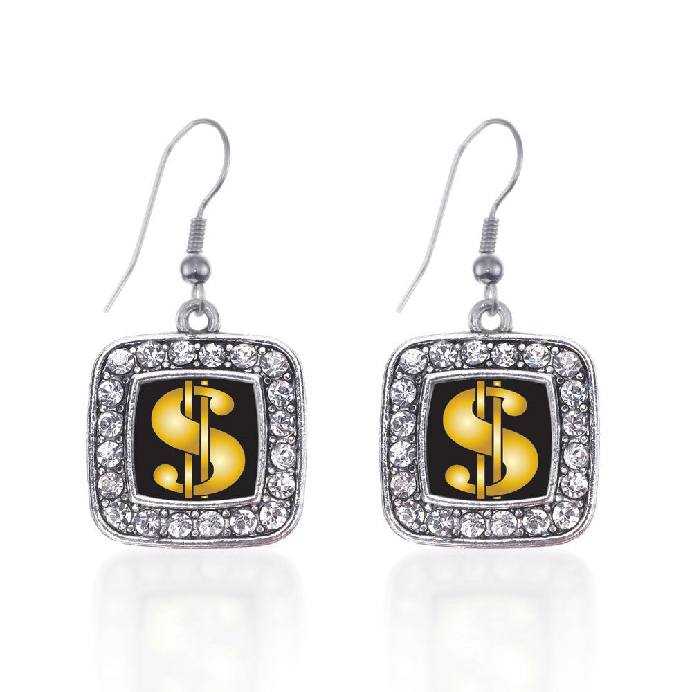 Dollar Sign Square Charm