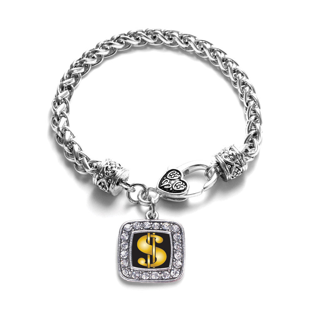 Dollar Sign Square Charm