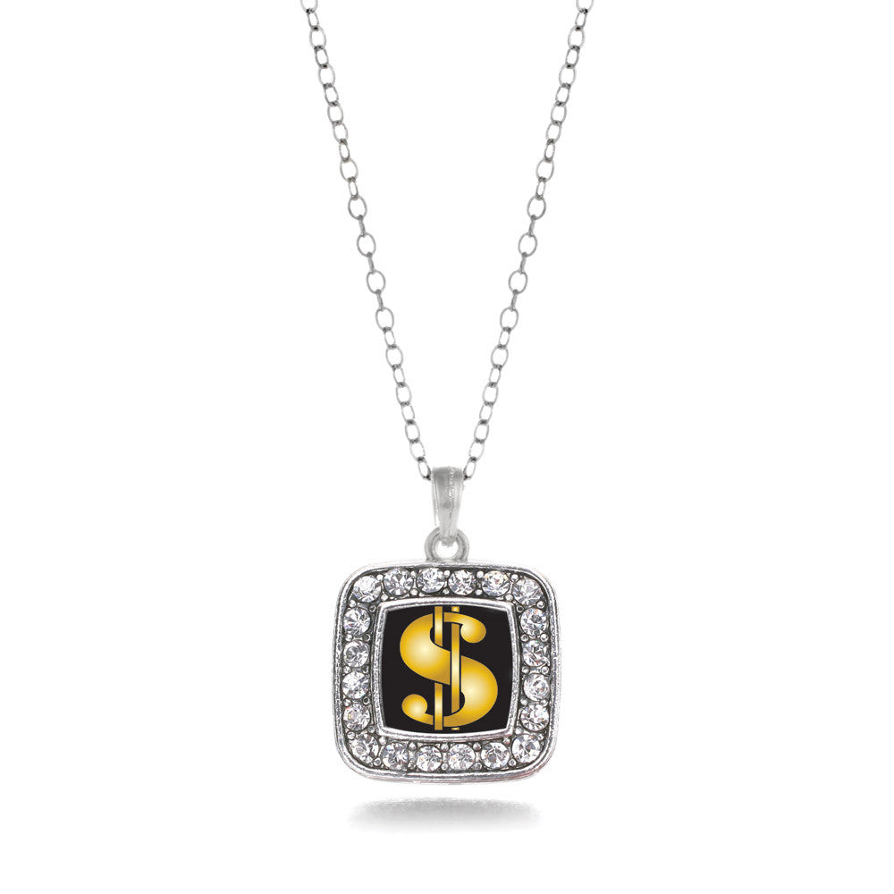 Dollar Sign Square Charm