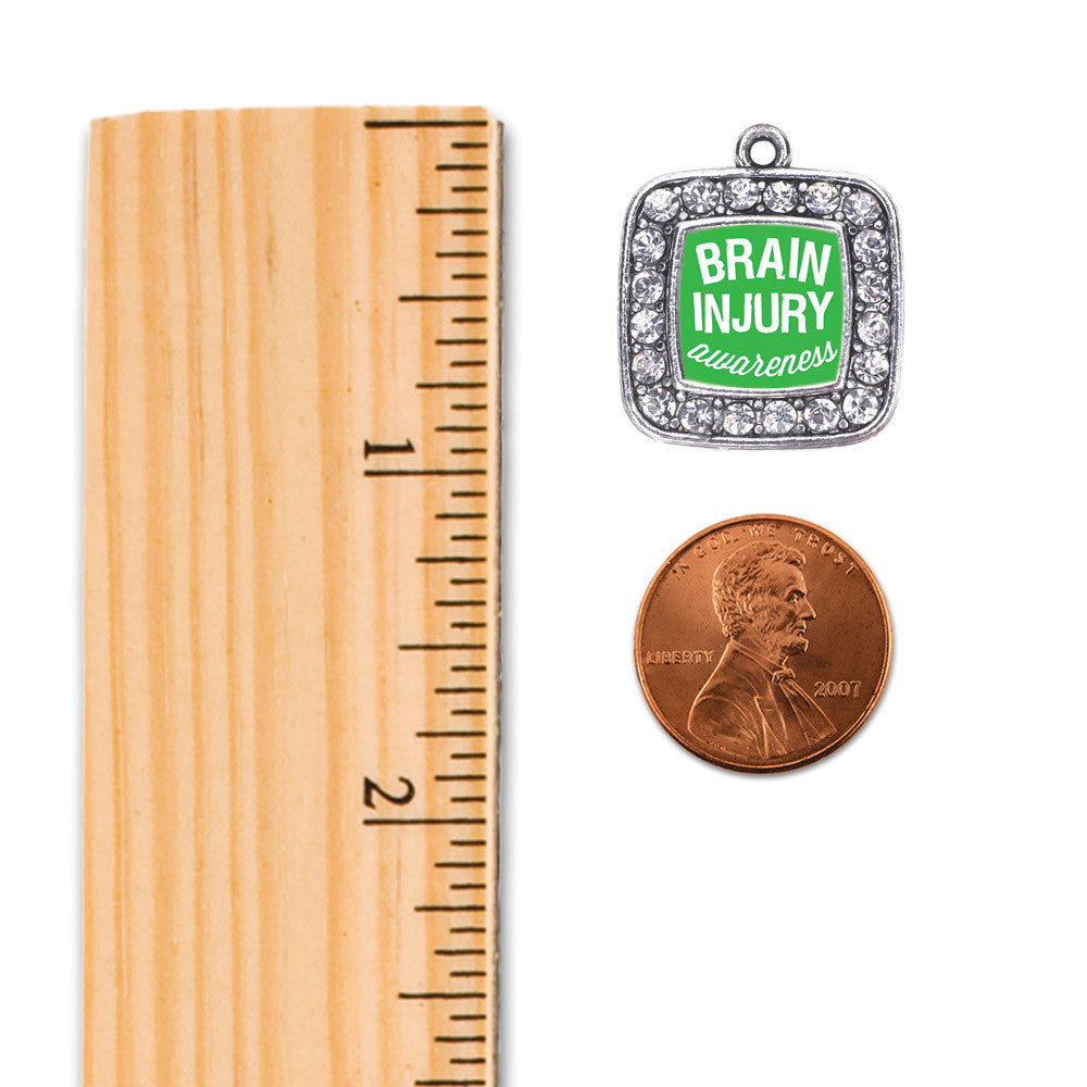 Brain Injury Awareness  Square Charm