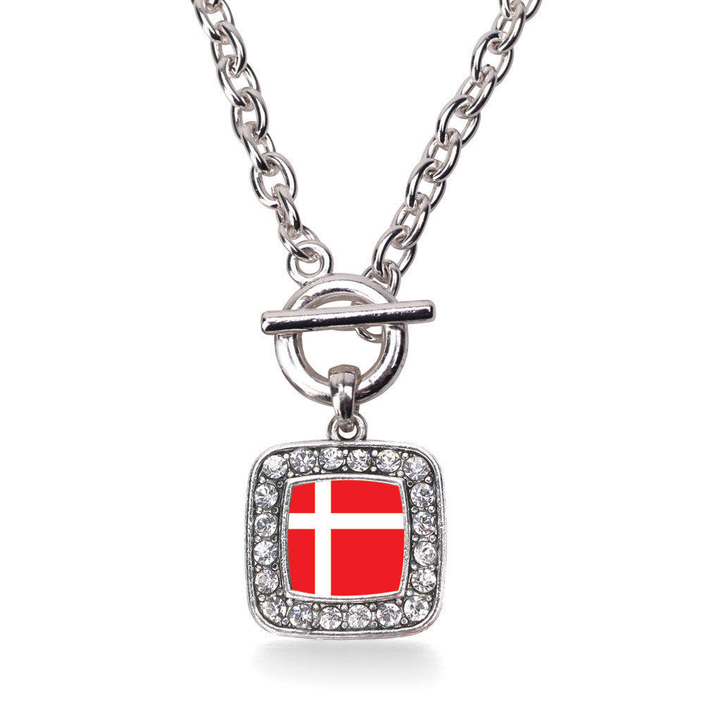 Denmark Flag Square Charm