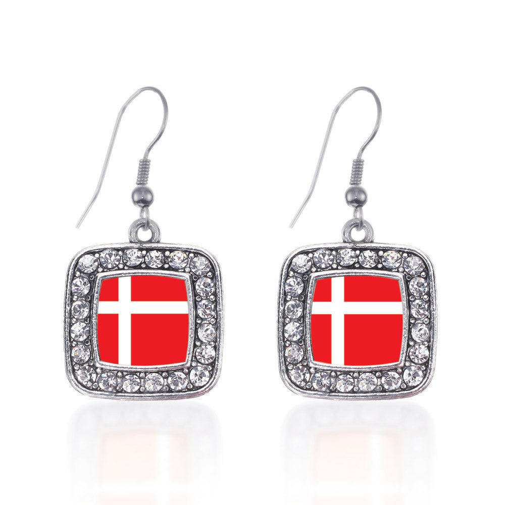 Denmark Flag Square Charm