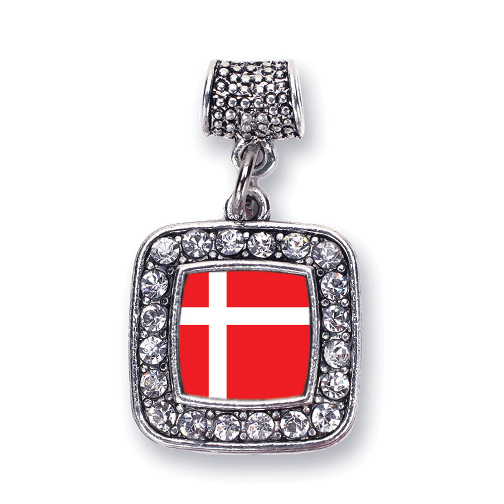 Denmark Flag Square Charm