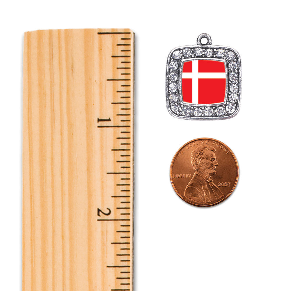 Denmark Flag Square Charm