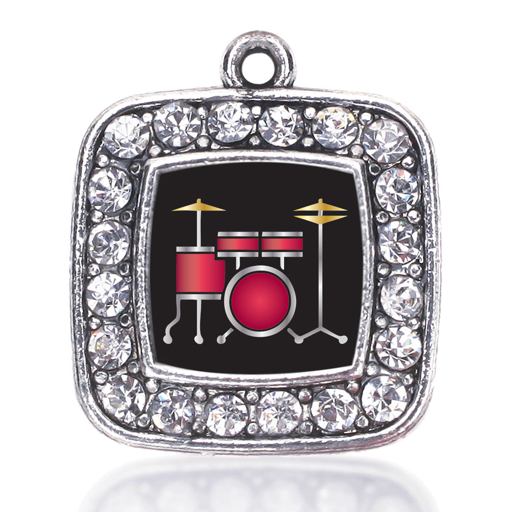 Drumset Square Charm