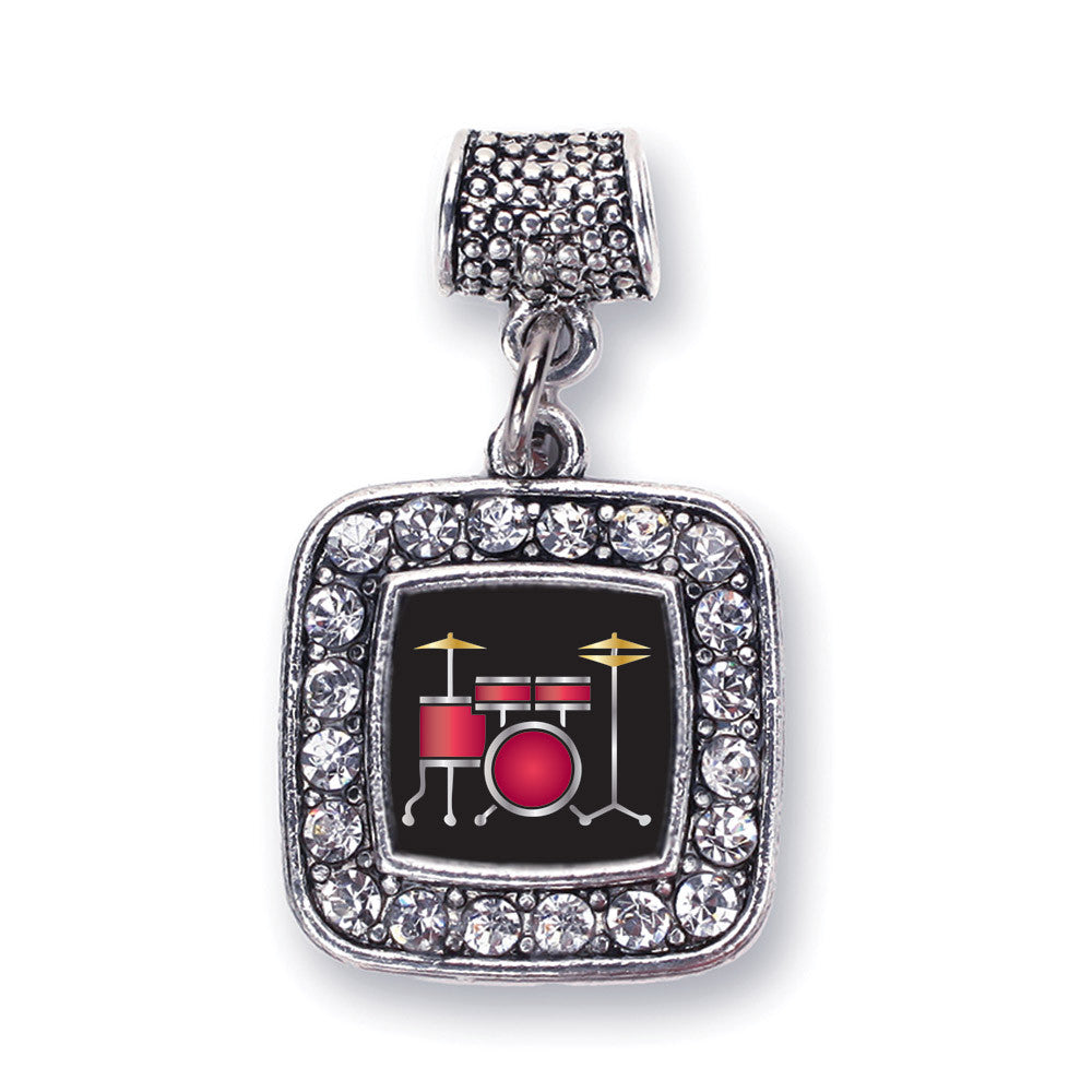 Drumset Square Charm