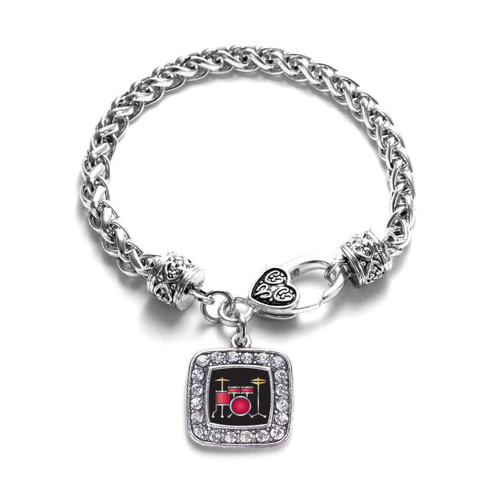 Drumset Square Charm