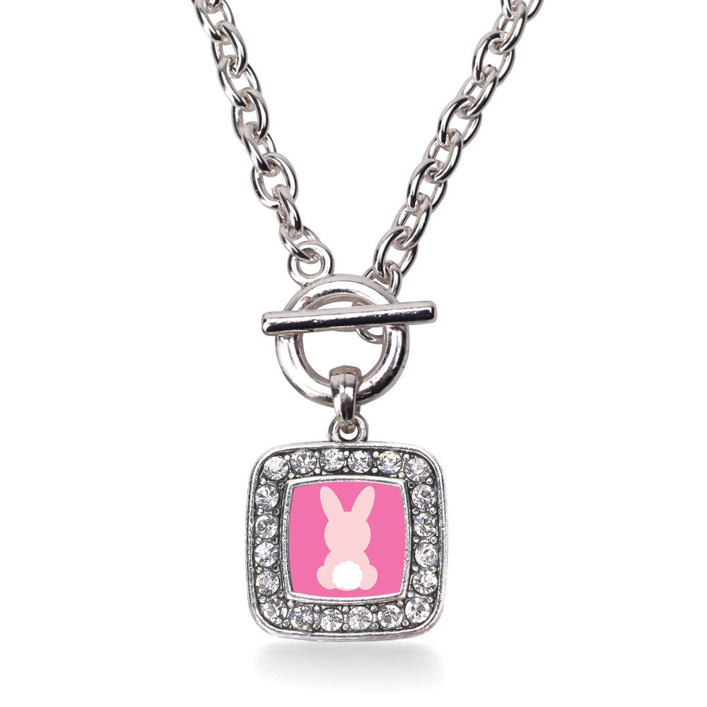 Bunny Tail  Square Charm