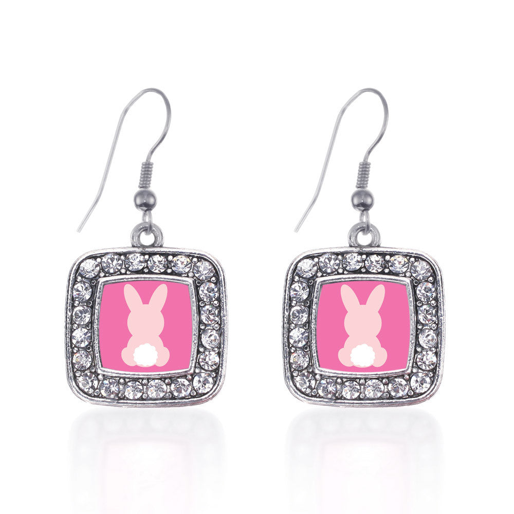 Bunny Tail  Square Charm