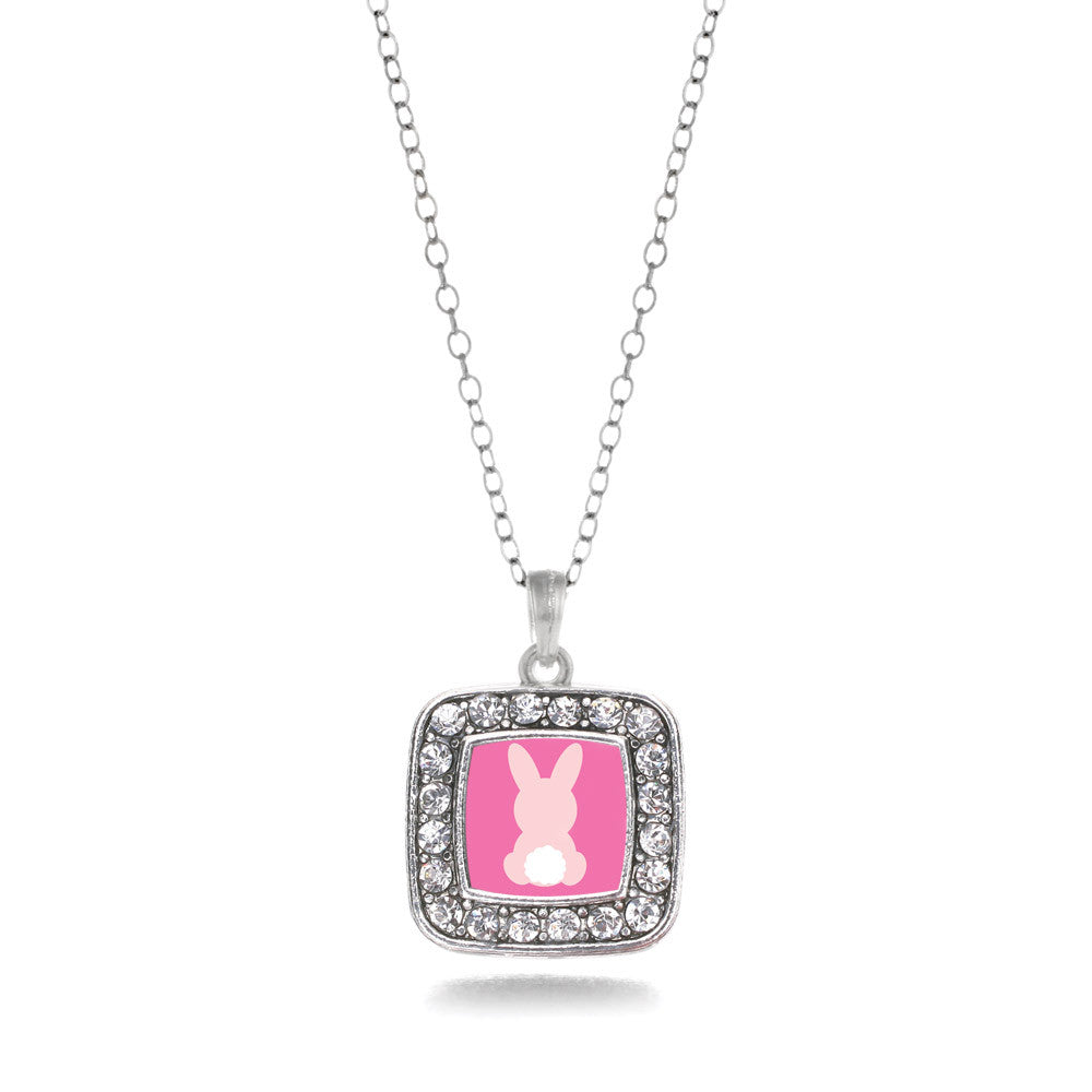 Bunny Tail  Square Charm