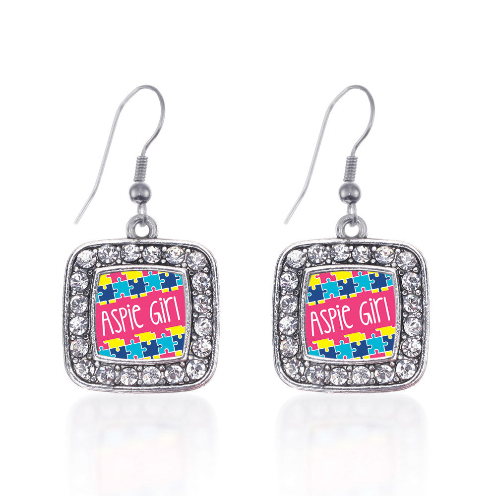 Aspie Girl Square Charm