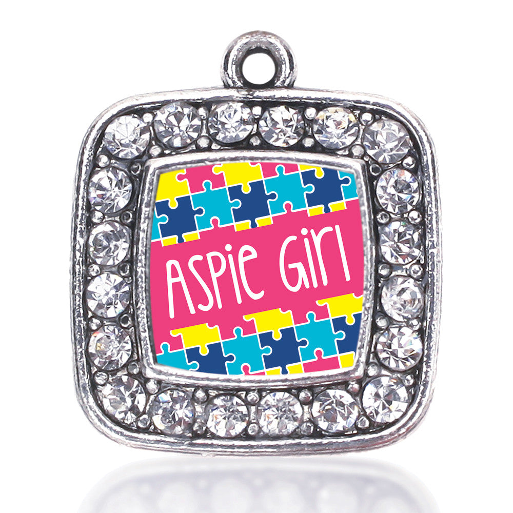 Aspie Girl Square Charm