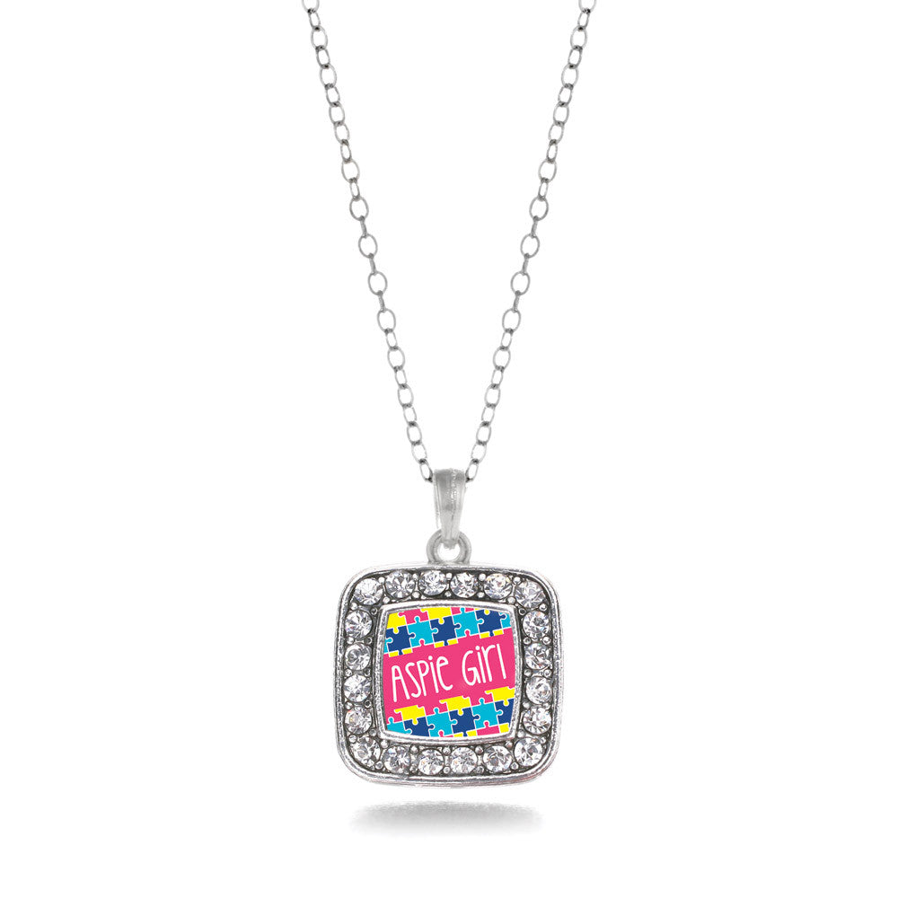 Aspie Girl Square Charm