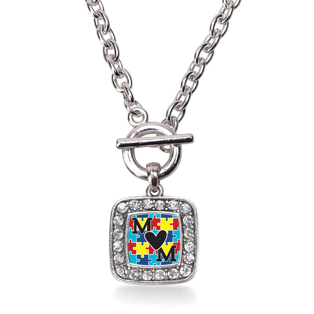 Autism Mom Square Charm