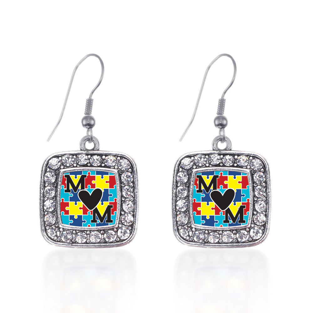 Autism Mom Square Charm