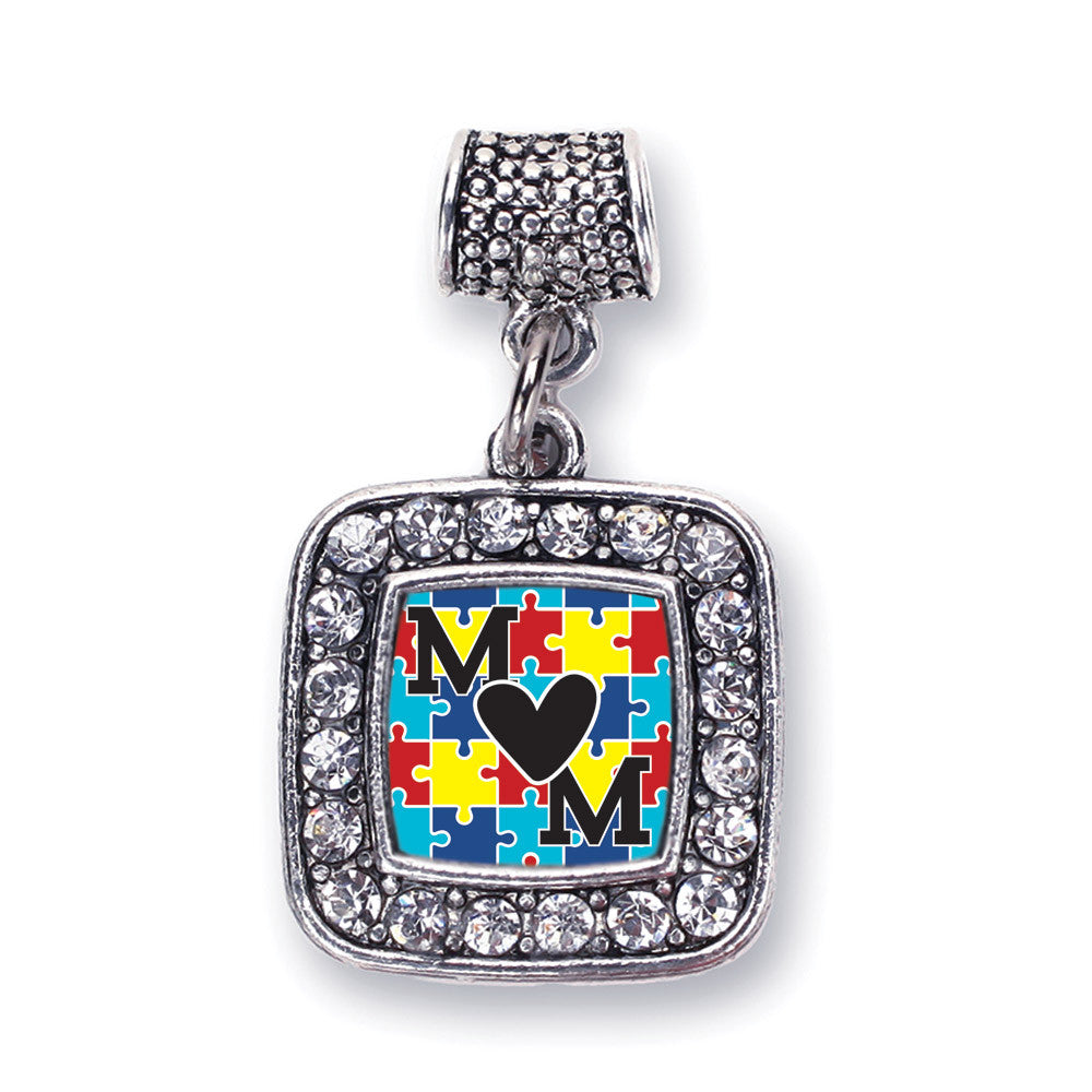 Autism Mom Square Charm