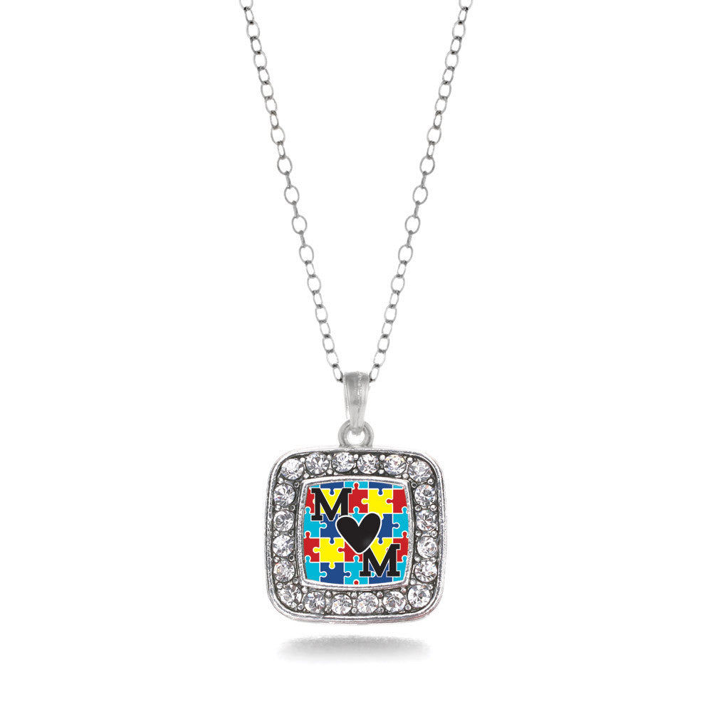 Autism Mom Square Charm