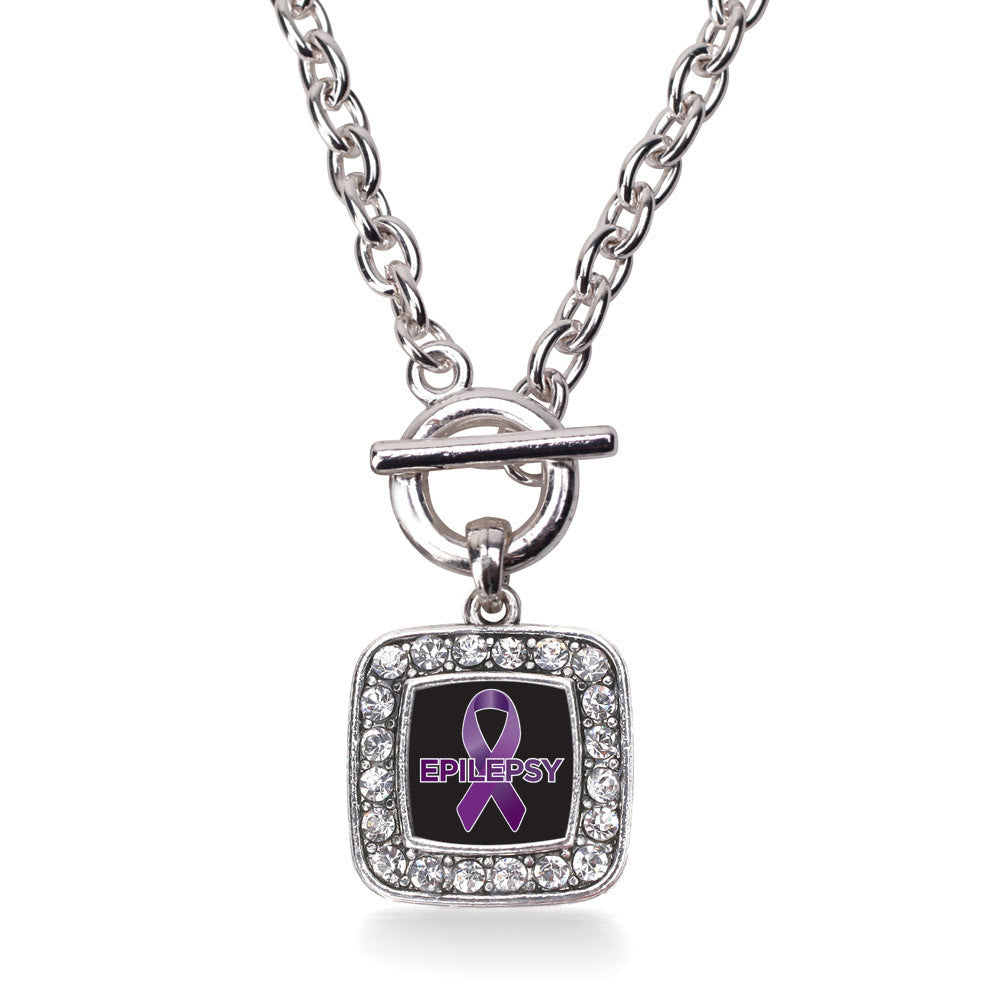 Epilepsy Awareness Square Charm