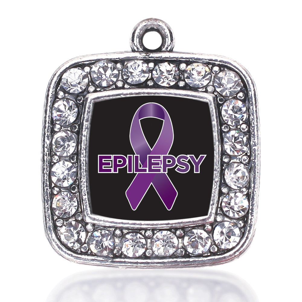 Epilepsy Awareness Square Charm
