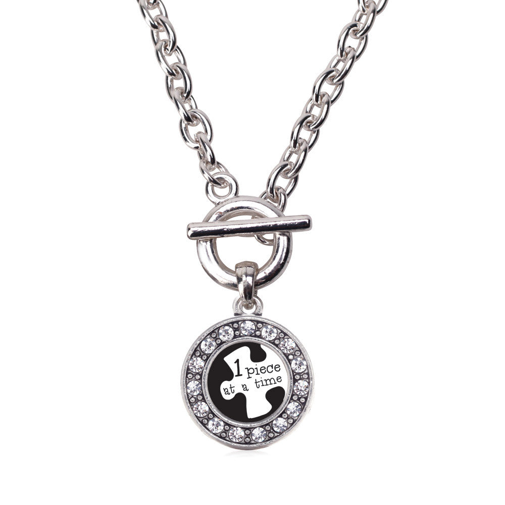 One Piece at a Time Autism Awareness Circle Charm