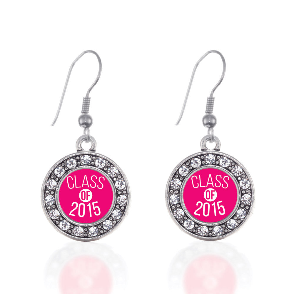 Class of 2015 Hot Pink Circle Charm