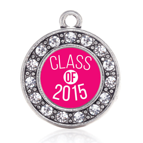 Class of 2015 Hot Pink Circle Charm