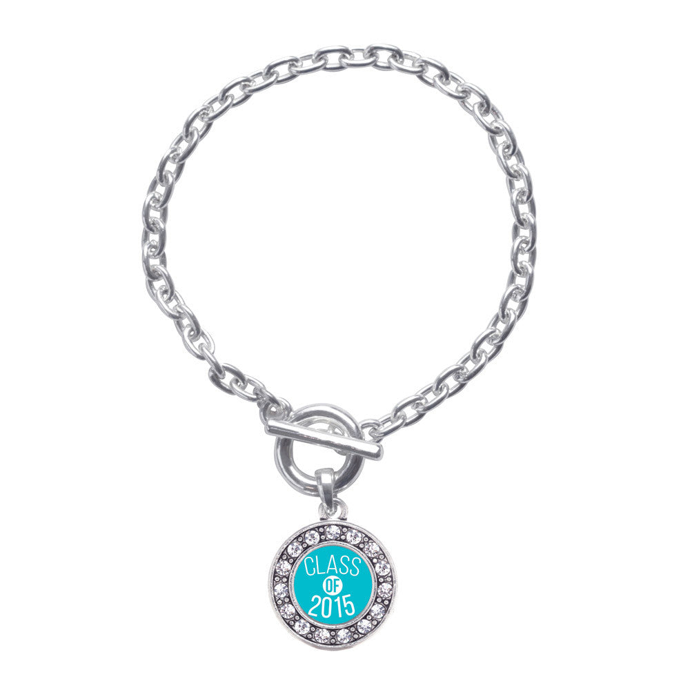 Class of 2015 Teal Circle Charm