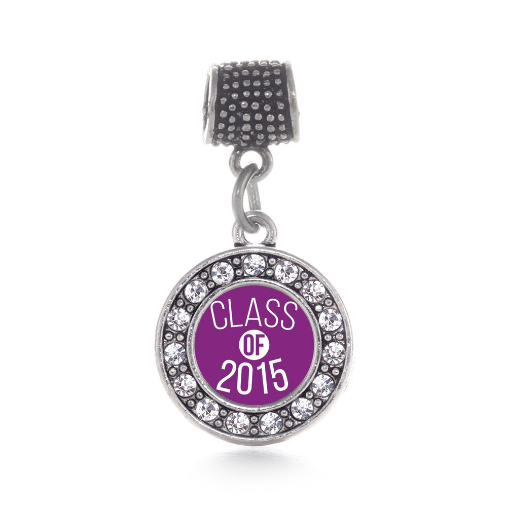 Class of 2015 Purple Circle Charm