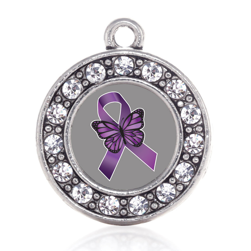 Fibromyalgia Awareness Circle Charm