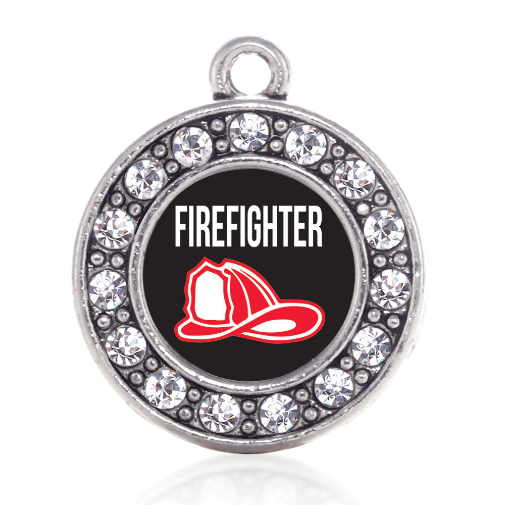 Firefighter Circle Charm