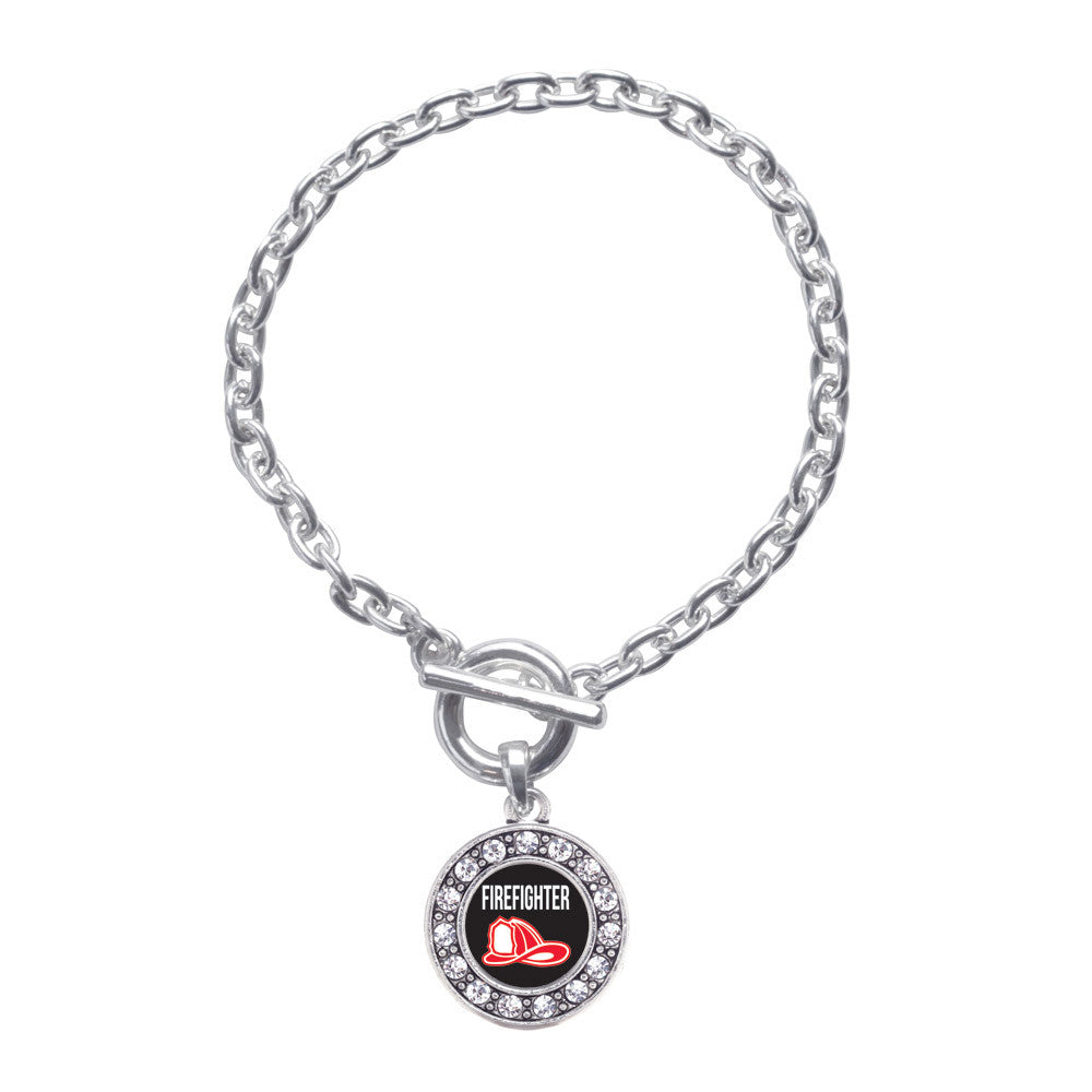 Firefighter Circle Charm