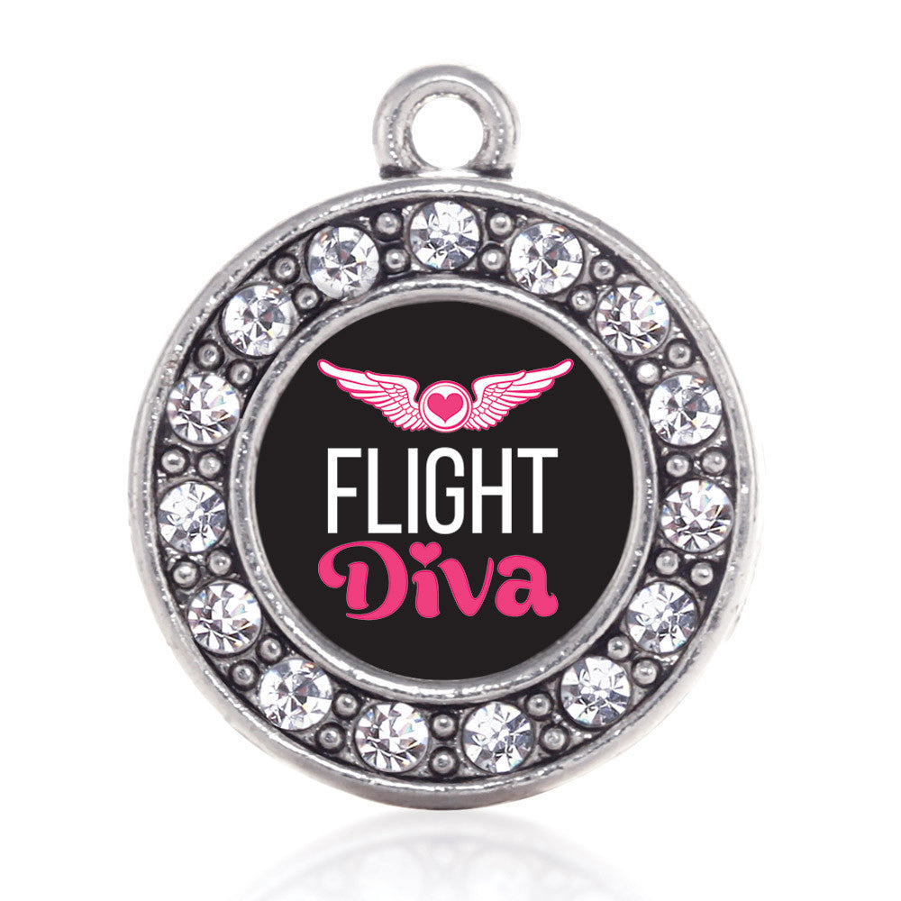 Flight Diva Circle Charm