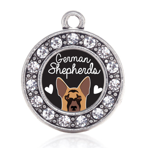 German Shepherd Lover Circle Charm