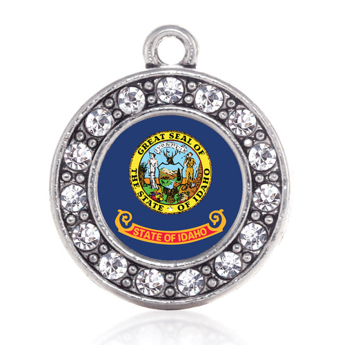 Idaho Flag Circle Charm