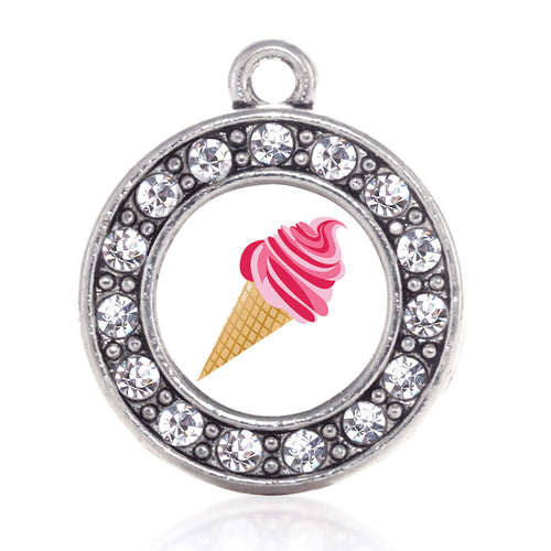 Ice Cream Cone Lovers Circle Charm