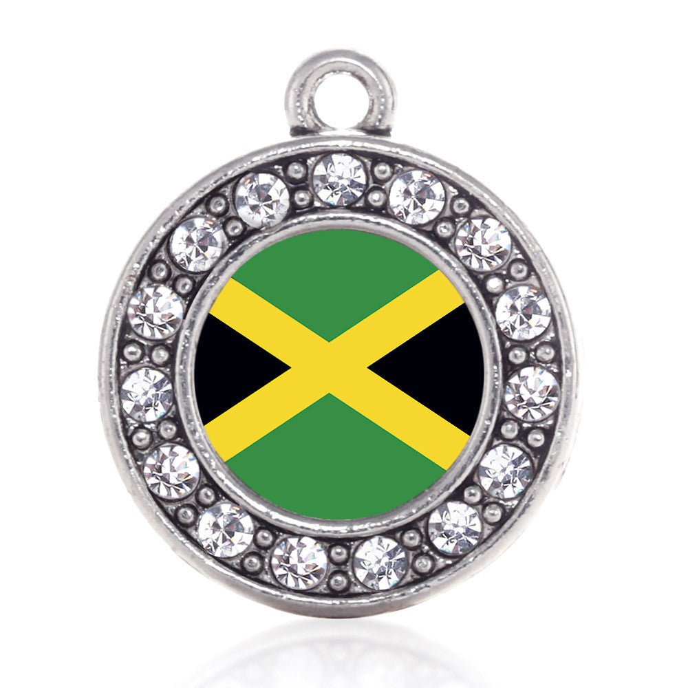 Jamaican Flag Circle Charm