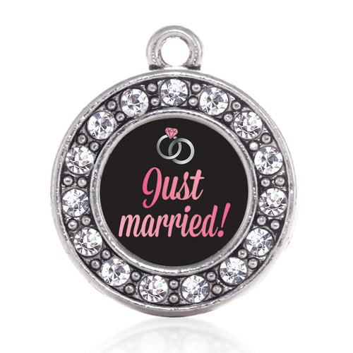 Just Married Circle Charm