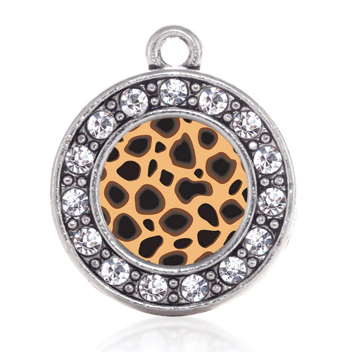 Leopard Print Circle Charm