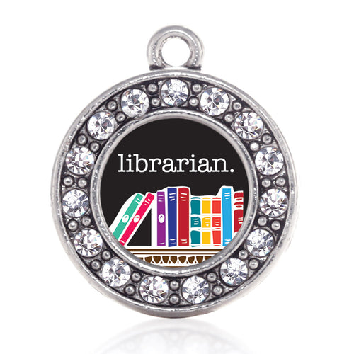 Librarian Circle Charm